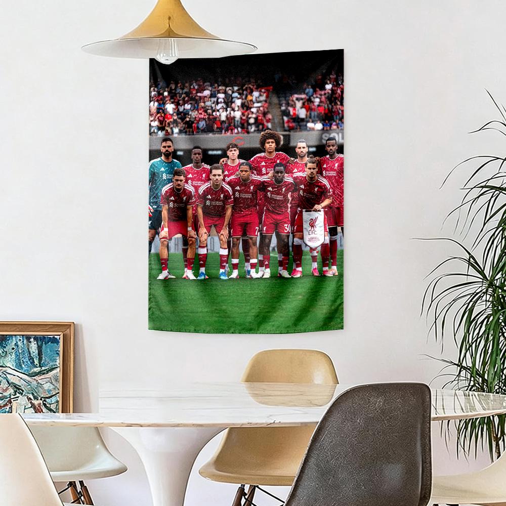 Liverpool Football Club Wall Decor Tapestry Art For Pet Memorial Birthdaywedding Party Backdrop Family Gift