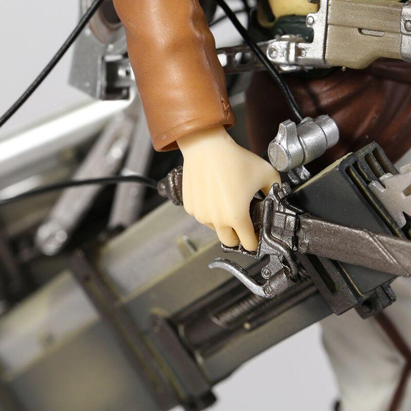 Attack On Titan Figure Levi Ackerman Eren Yeager Anime PVC Action Figure Toy Shingeki No Kyojin Statue Collection Model Doll
