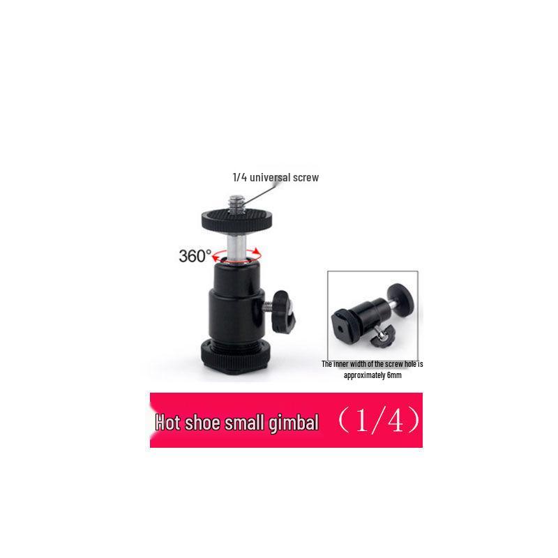 Universal 360° Rotating Metal Ball Head Phone Holder for Live Streaming