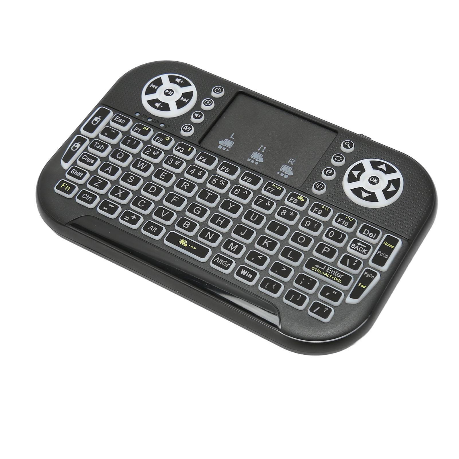 

Mini Wireless Bluetooth Keyboard with Touchpad Support 2.4GHz RF Multi Touch Rechargeable Handheld