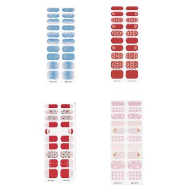 Praktische und stilvolle Weihnachts-Gel-Nagelsticker Vollfolien für vielbeschäftigte Benutzer