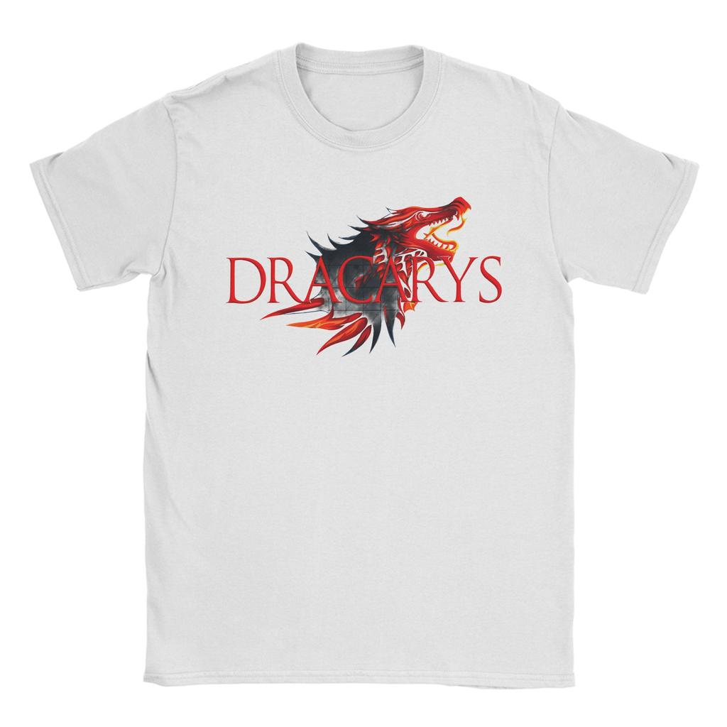 Dracarys Game Of Thrones Tshirt Summer Cotton Tshirts For Unisex Harajuku Pattern Tee Shirt Short Sleeve Y2k Fun Tees