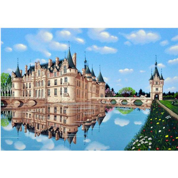 5D DIY Full Round Diamond Painting Landscape Set Embroidery Cross Stitch Mosaic Embroidery