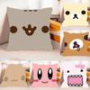 Super Kawaii Case Plush Fabric Soft Pillowcase Double Sided Print Cushion Cover Household Gifts