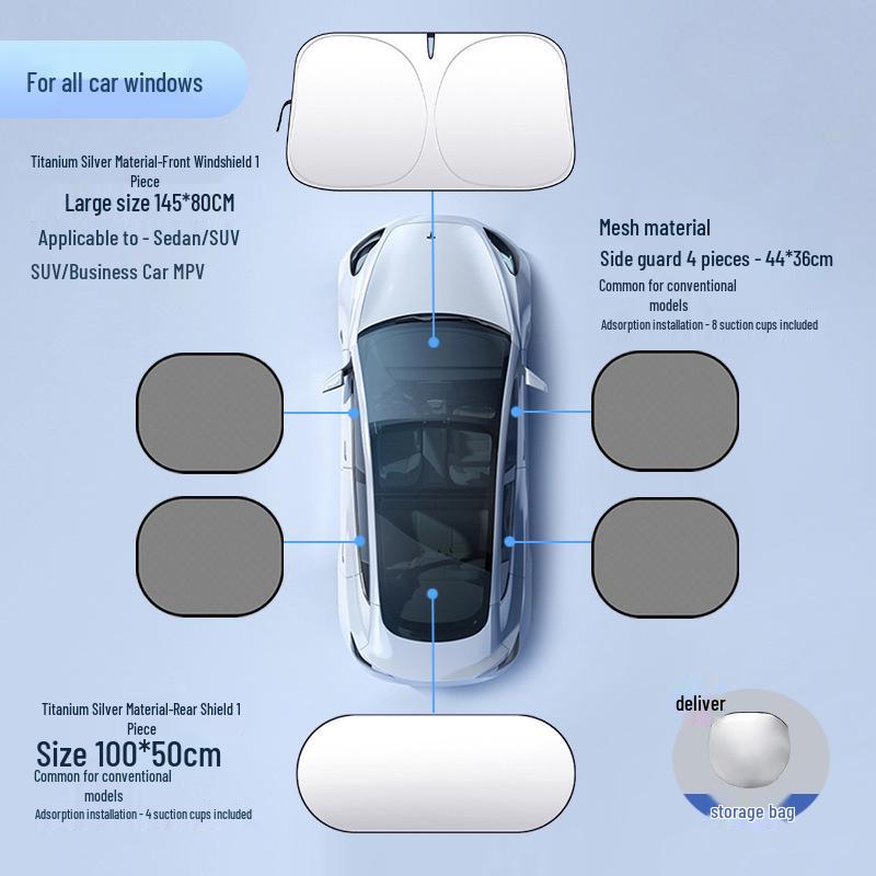 Car Sunshade Front Windshield: Sun Protection & Heat Insulation