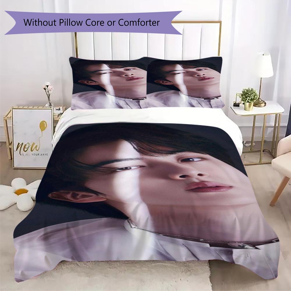 Male Idol Portrait Light Threepiece Set 1 Duvet Cover 2 Pillowcase Without Core Without Core Soft And Comfortable