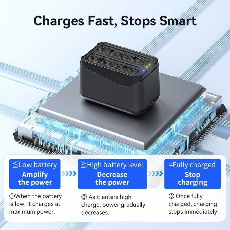 Rapid Multi Battery Charging Dock For 360 X4 Air Action Cameras Featuring Quick Charging Technology And Safety Features