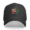 Cool Santa Dinosaur Holiday Parade Sandwich Baseball Cap Sun Cap Outdoor Workouts Hat