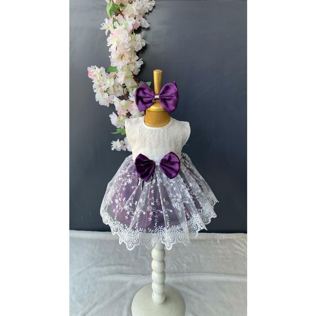 Baby Girl 4 Piece Mevlt Dress, Baby Girl Gift Lace Princess Dress
