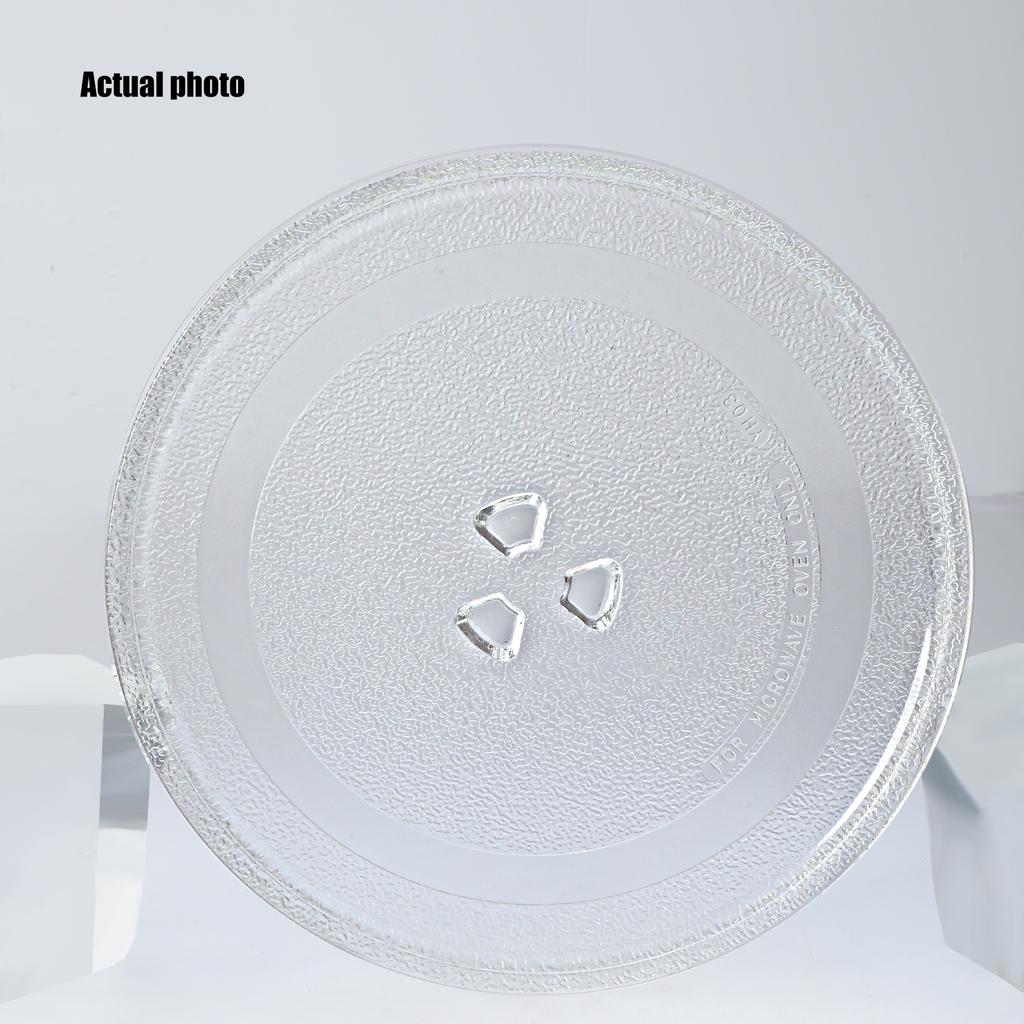 Microwave Glass Turntable Plate Y Shape Base 24.5cm Heat Resistant Replacement Tray Suitable for Optimal Stability