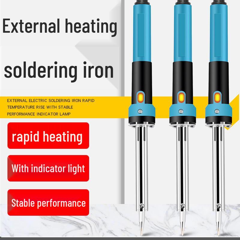 Environmentally Friendly Externally Heated Soldering Iron with Indicator Light, 30W/40W/60W, Constant Temperature, Round Tip.