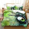 Worldeater Galaxy Eye Watercolor Artistic Eye Bedding Set Cartoon Anime Three-piece Set Adult Kid Bedroom Duvetcover Sets