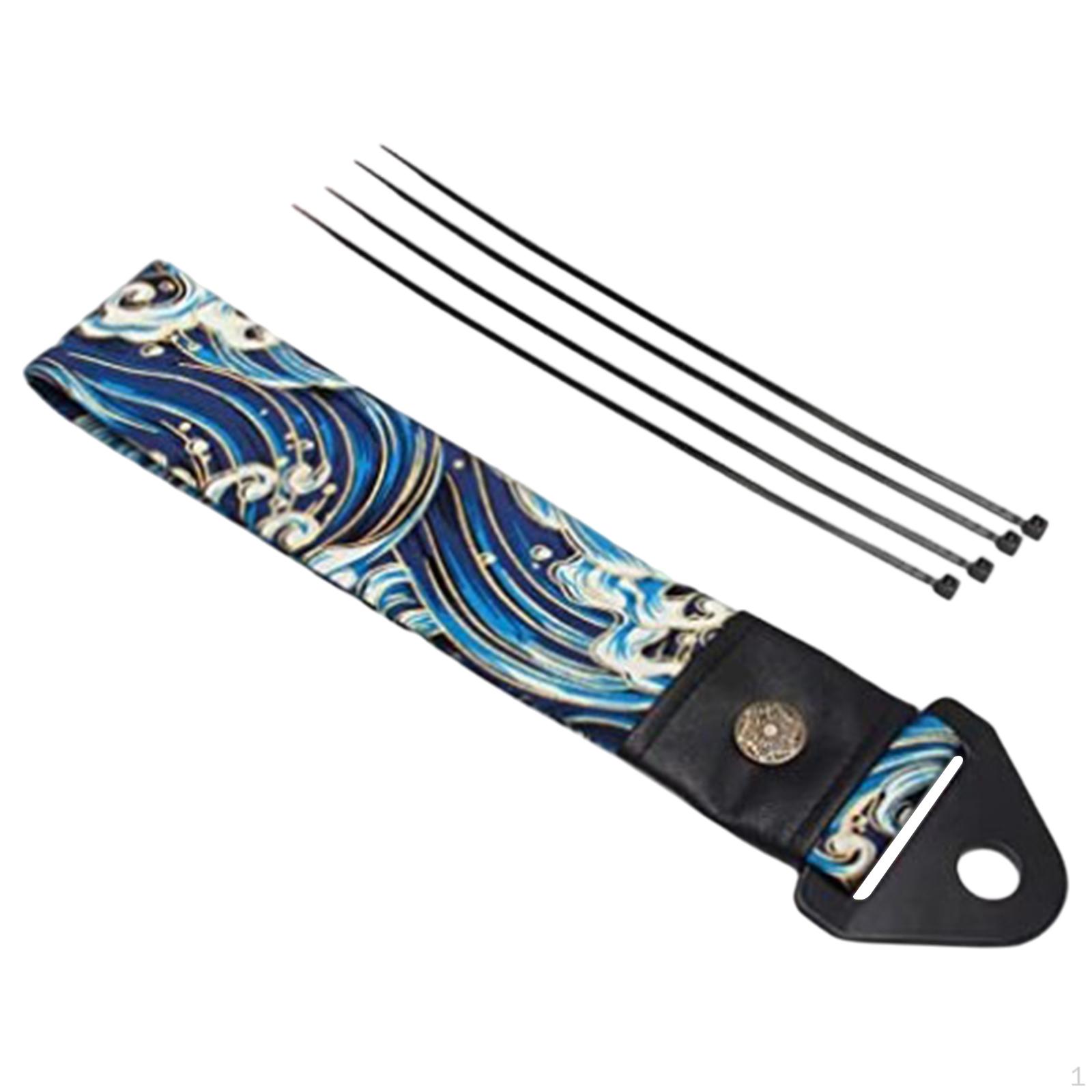 

Japanese Style Custom Decorative Racing Tow Strap Decoration Rope Fits Bar Handlebar TH1025BL