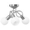 VidaXL Plafonnier avec Abat-jour en Verre Lustre Lampe Suspendue Luminaire d'Intérieur Salon Chambre à Coucher Maison 3 289228