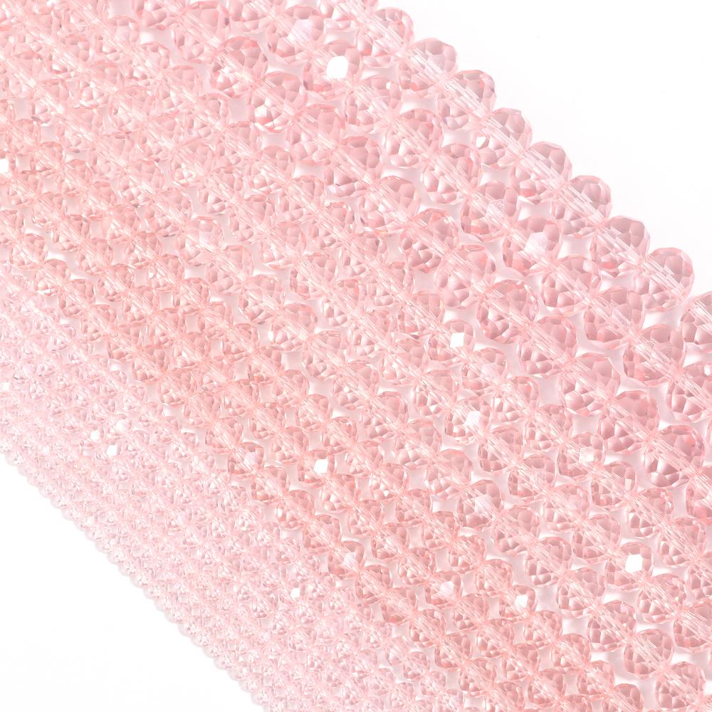 3/4/6/8/10mm Multicolor Crystal Glass Faceted Beads Rondelle Spacer Flat Abacus Bead For Jewelry Making DIY Necklace Accessories