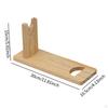 Portable Wine Display Stand Wooden Holder Free Standing Rack for Red In Dining Area