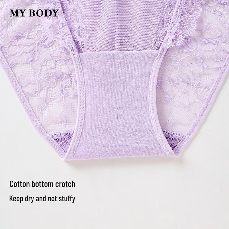 Mybody Women's Lace Bow Low Waist Briefs