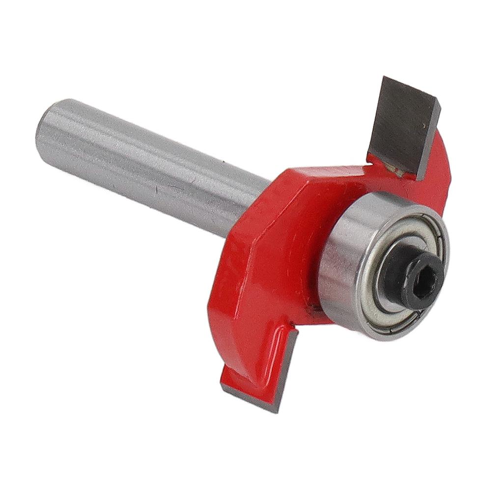 Woodworking T Shaped Router Bit 14in Shank Tungsten Steel Alloy Frame Molding Bit for Carpenter