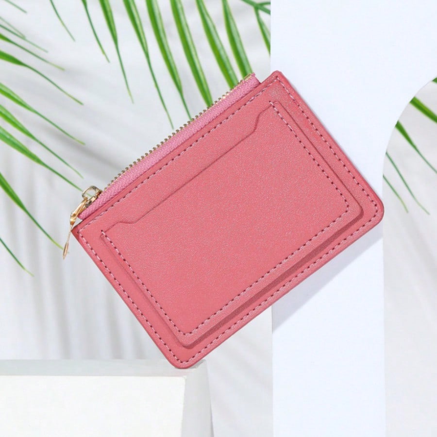 Ladies Ultra-thin Card Bag Korean Version Change Bag Zipper Card Bag