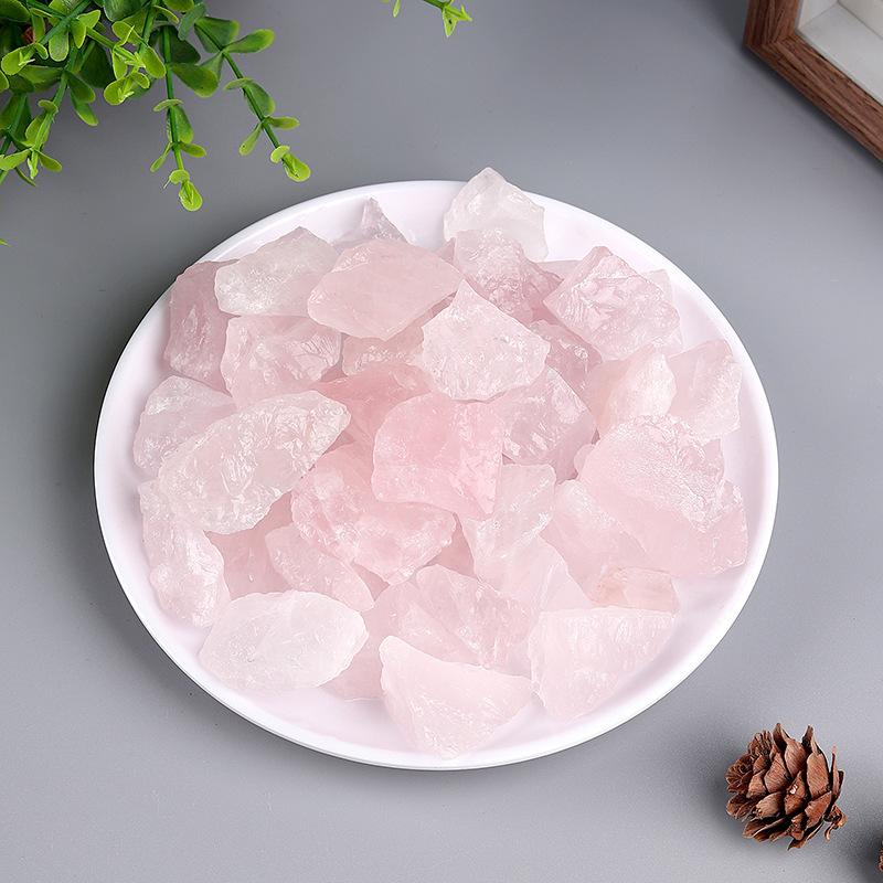 Natural crystal stone, raw stone, fragrance stone, aromatherapy stone, pink white yellow crystal raw material, home and office ornaments