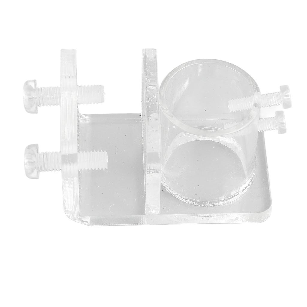 Aquarium Water Pipe Clamp Professional High Transmittance Acrylic Fish Tank Pipe Clip for Fish Tank Aquarium Single