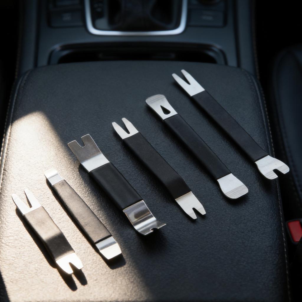 Car Trim Removal Tool Stainless Steel Car Door Panel Audio Disassembly Tools Workshop Gadgets Special Auto Mechanical Tooling
