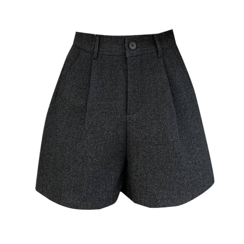 Wool High Waist Wide Leg A-line Pants & Shorts for Women - 2026 Autumn/Winter