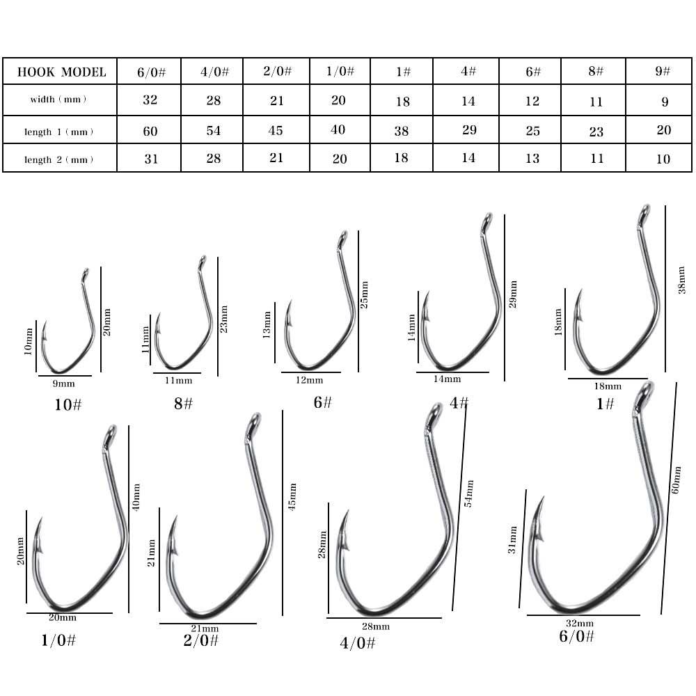Catfish Hook Sharp Circle Hook Pesca Live Bait Mustad Hooks Fishihook Set Fishing Hooks Fishhook Barbed Fishhook Sea Hook