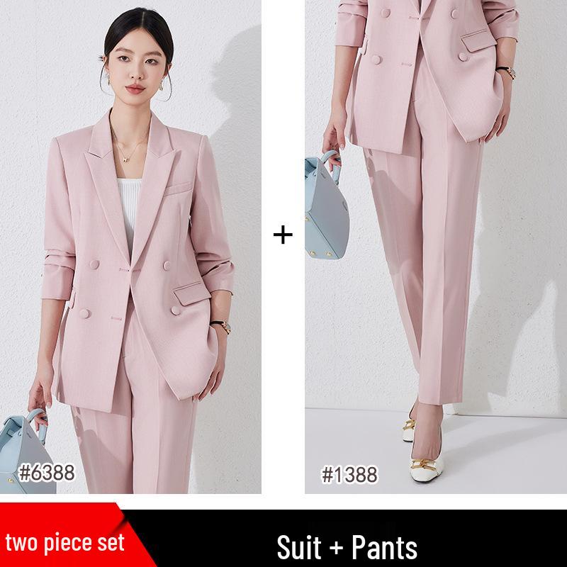 Women's High-End Loose Suit Jacket | New 2025 Spring/Autumn Professional Workwear Set for Interviews & Formal Occasions