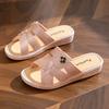 Fashion Women Shoes Summer Slippers Women Wear Outside Thick Sole Wedge Heels Fashion Slippers Soft Bottom Mother Shoes Zapatos De Mujer