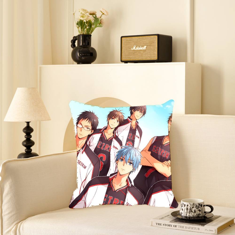 Sports Anime Kurokos Basketball Pillow Case Square Pillow Bedroom Sofa Leisure Comfort Cushion Car Home Decoration