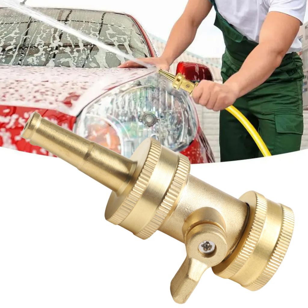 Messing Wasserstrahlregner mit 3/4 Zoll Messing Absperrventil für gleichmäßige Durchflussregelung bei der Garten- und Hofarbeit