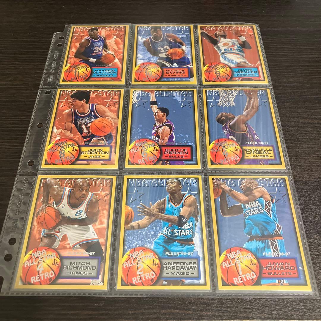 Used NBA ALL-STAR FLEER 96-97 10 pieces trading card