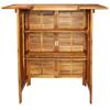 Table de bar - vidaXL - Acacia massif - 110 x 50 x 105 cm - Finition huilée - Jardin