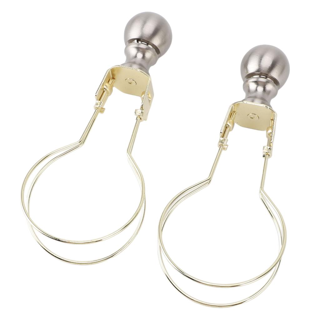 2pcs Lamp Bulb Clip Adapter Modern Stylish Metal Lampshade Holder Adapter Clip On Lampshade Adapter for Living Room Bedroom