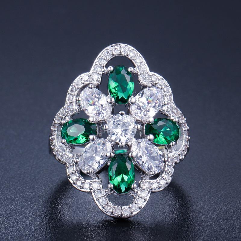 J0076 Popular Ring Aaa Zircon Inlaid Ring