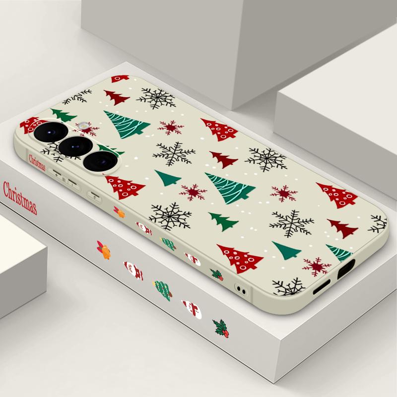 

Мультяшный Рождественский Чехол-шнурок для Samsung Galaxy S25 Edge S24 Ultra S23 S22 Plus S21 FE A54 A15 A35 A55 A16 A26 A36 A56 5G Funda Подарок Samsung Galaxy S25