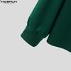 INCERUN Oversized Autumn Men Long Sleeve Pullovers Long Pants Casual Two Pieces Sets Outfits