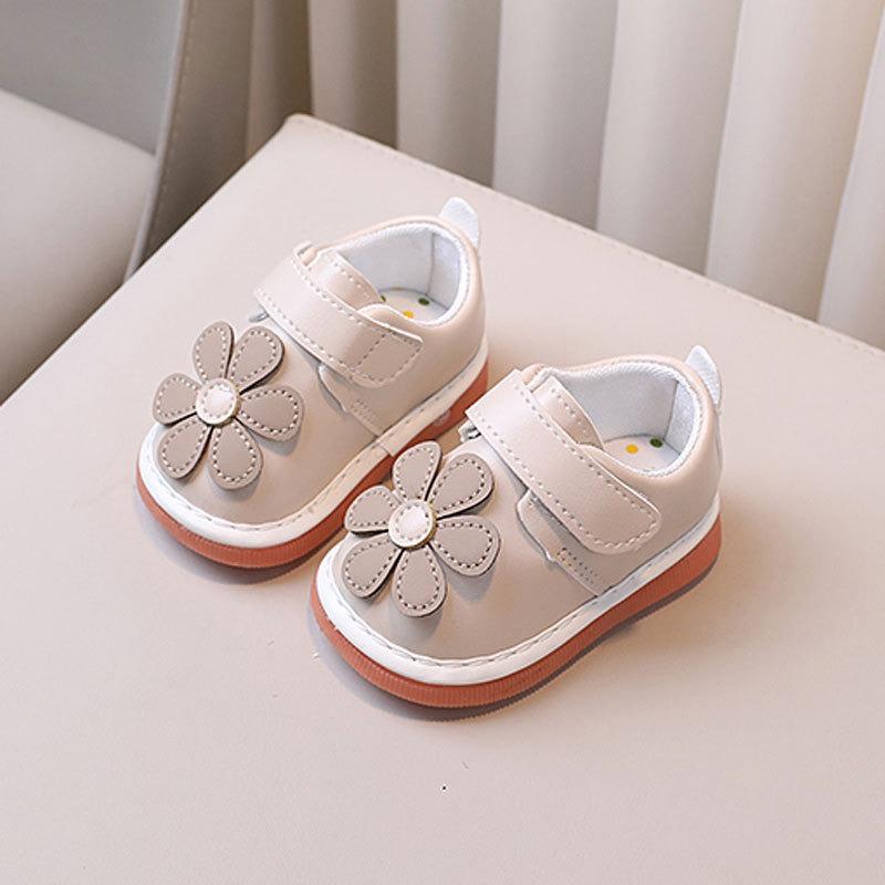 Spring/Autumn Baby Girl Single Shoes 0-1-2 Years Old, Squeaky Shoes That Make Sound, Infant Walking Shoes, Cute Princess Shoes.