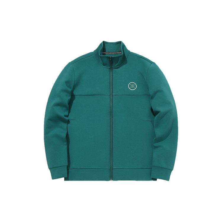 Li Ning Jackets Men's Fatty Green Stand Collar Moderate Other AWDQ709-3