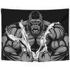 Orangutan rhino animal fitness tapestry wall hanging macho background cloth living room bed  home decoration