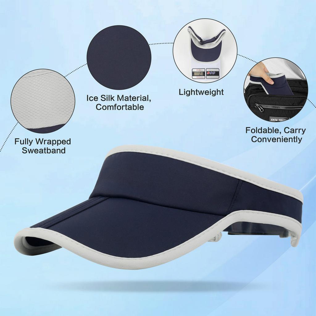 Unisex Hat, Running Sports Sun Hat, Monochrome Empty Top Hat