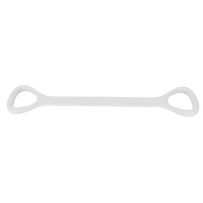 Figure 8 Resistance Band Silicone Widen Elastic Exercise Band with Massage Handle Light Grey