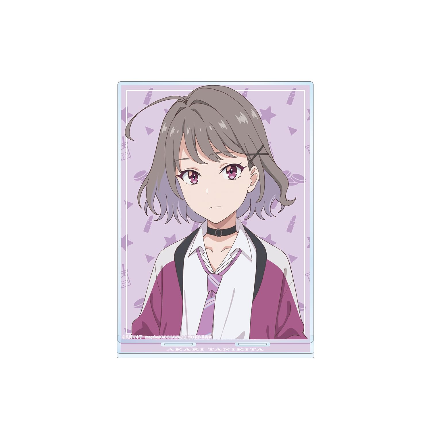 

TV anime story about who has and who have no Akari Tanikita BIG acrylic stand ``A you, experience, me, experience, dating. ”