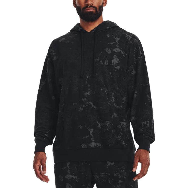 Under Armour Sweatshirts Men's Black Hooded Moderate Other 1377177-001