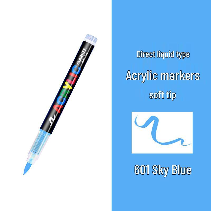 Guangna 8101 Liquid Acrylic Marker Pen Set - 168 Colors, 72 Soft Tips for Student Art, DIY, Hand Painting, and Graffiti.