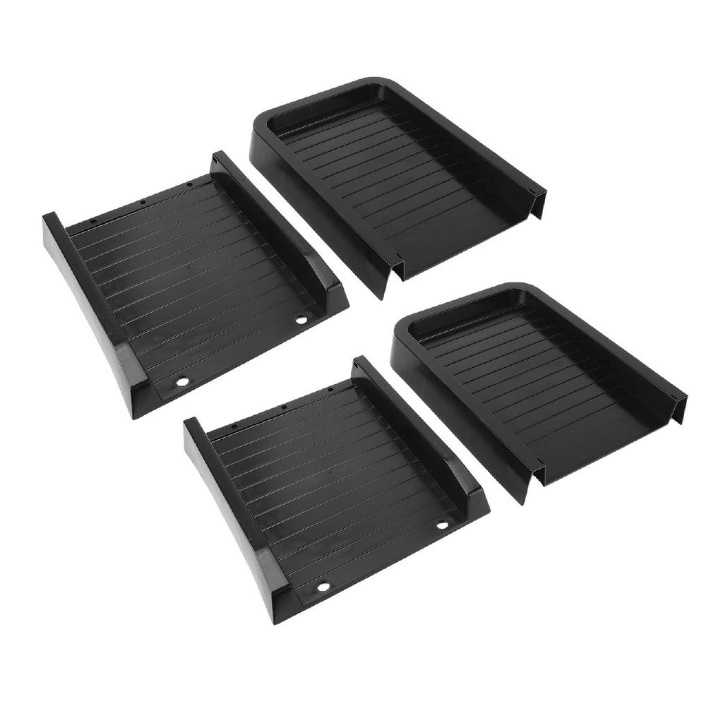 2pcs Downspout   Blocks Black Rain Water Drainage Downspout Extensions with Ground Nails for Gutters