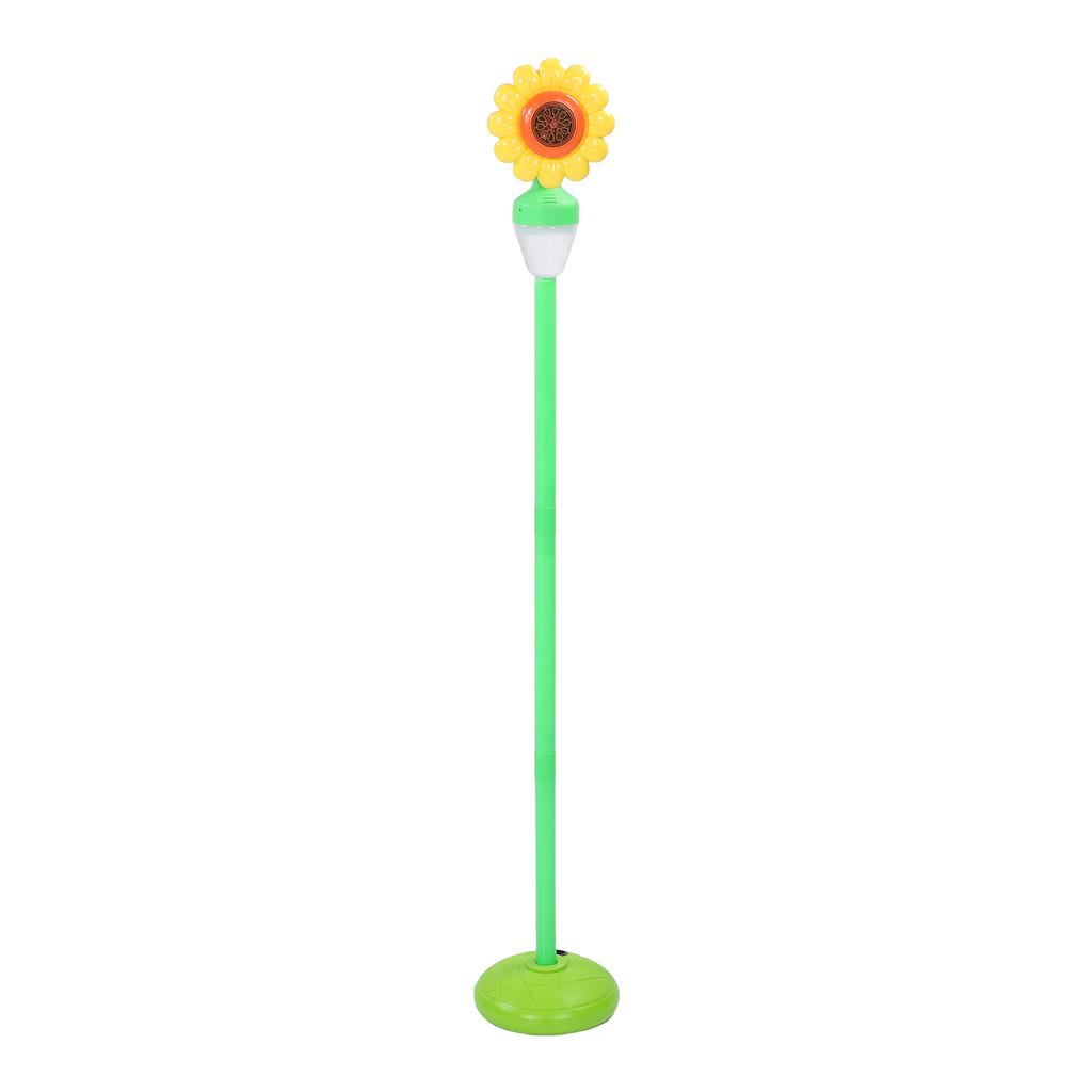 Sonnenblumen-Seifenblasenmaschine Automatischer Seifenblasenwerfer Lichter Dekorationen Wiederaufladbarer Akku Einfache Installation Start für Kinder Innen Außen Hochzeit