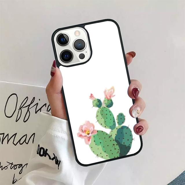 Plants Cactus Banana lamas Phone Case Cover For iPhone 17 Air 15 16 14 13 12 Pro Max 11 Pro Max Plus Coque Shell