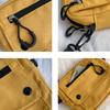 Portable Canvas Crossbody Bags Women Casual Handbags Mini Shoulder Crossbody Purses Mobile Coin Purse with Adjustable Strap